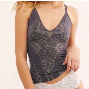 - NWOT - Free People Mercury Seamless Cami Tank Size M/L Gray